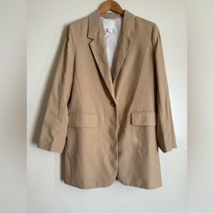 H&M Beige Tan Women's Oversized Blazer